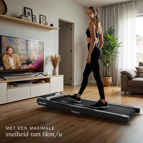 Sportconic Loopband - Walking pad met helling - 1-6km/u - Stil ...