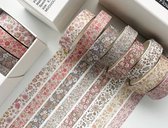 Masking tape set Bloemen - 8 rollen - Masking Tape Flowers