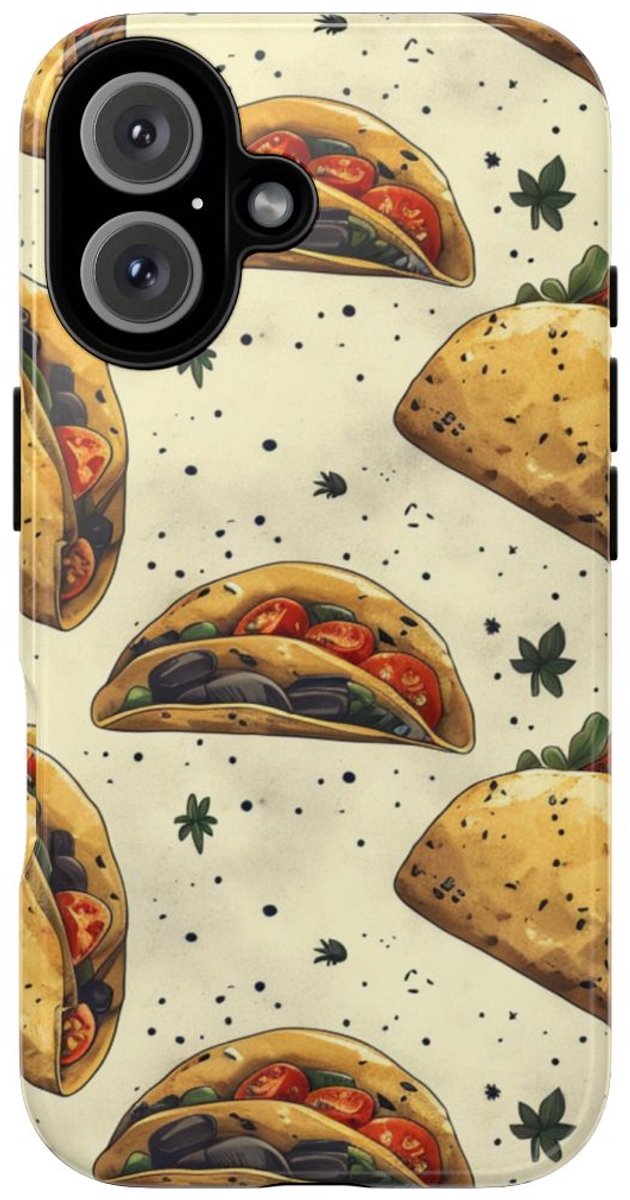 Taco Patroon met Kruiden – Telefoonhoesje Geschikt voor iPhone 16