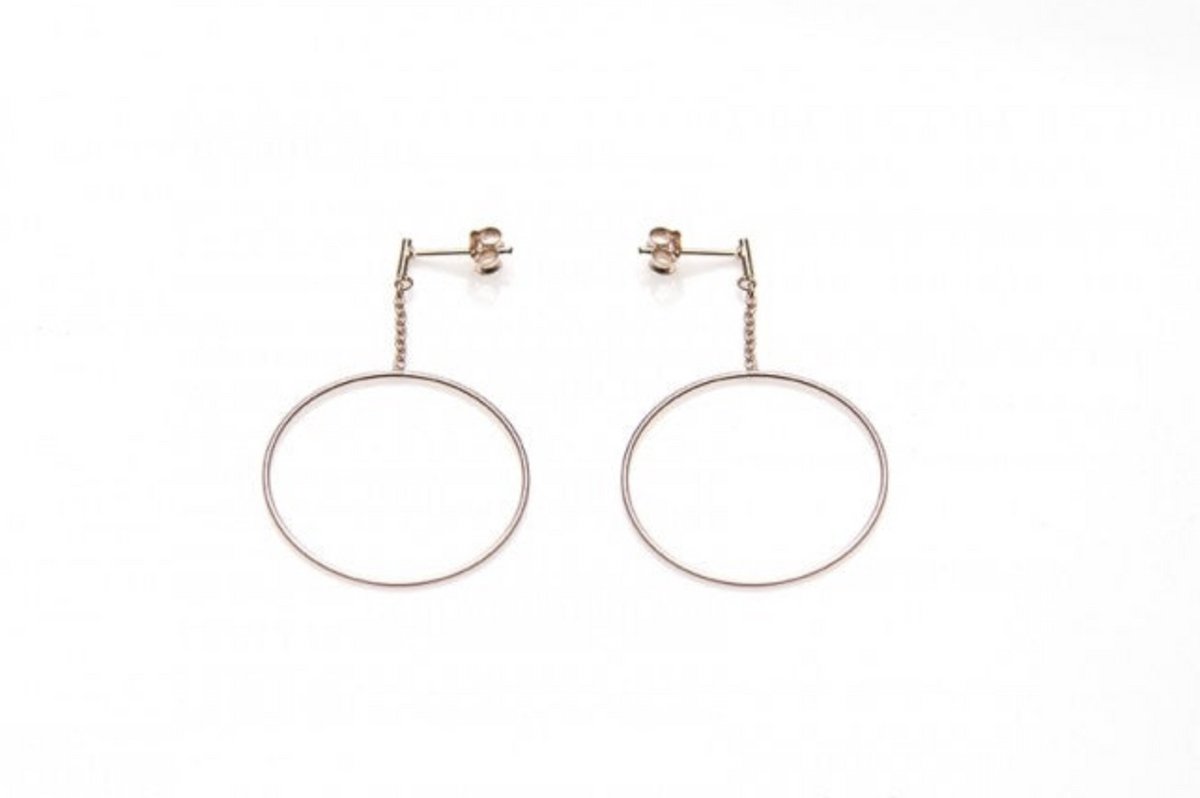 Karma Pull Through oorbel M1315 Hoop Studs