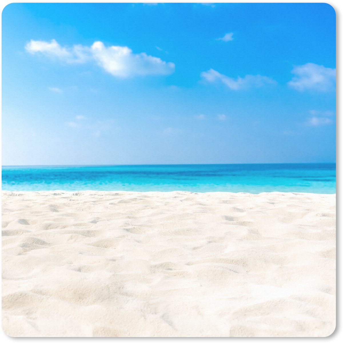Muismat 30x30 cm - Mousepad Strand - Zee - Zand - Muismatten