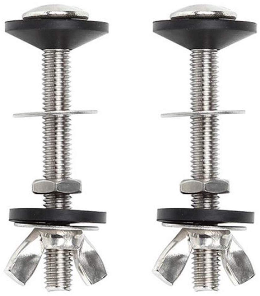 4 Stks Lekkende Toilet Sluiten Koppeling Toilet Bouten en Seal Set Toilet Bolt Set naar Floor Kit Reparatie Bevestigingen voor Toilet Bidet