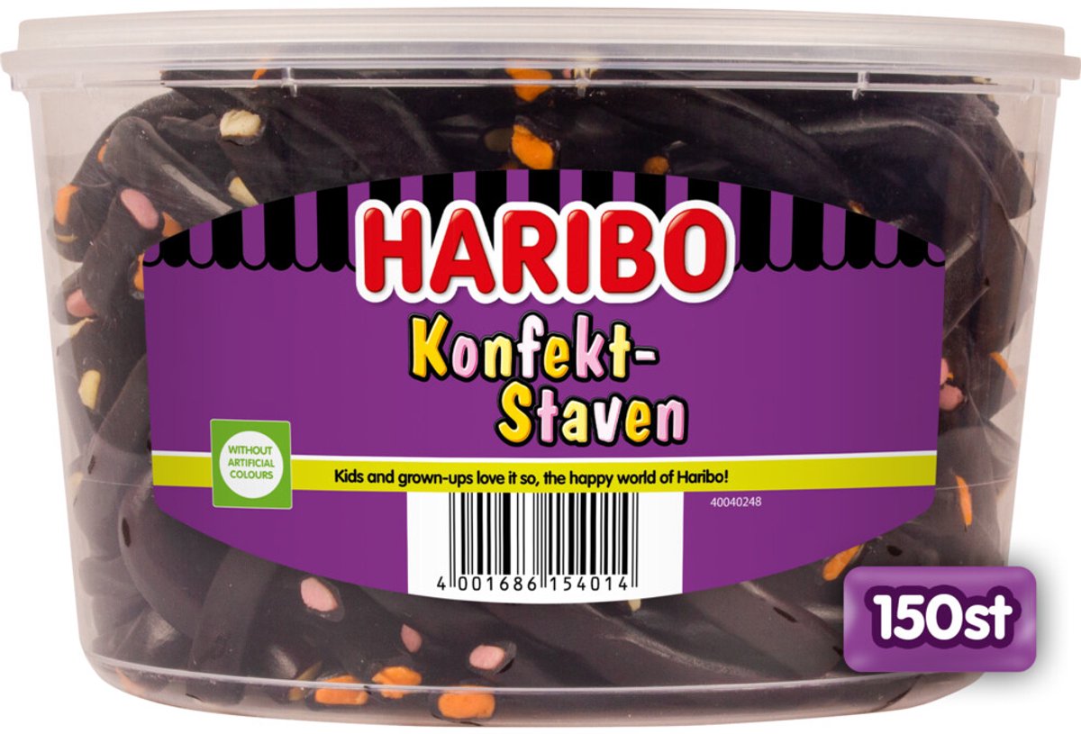Konfektstafen - drop met vulling - 150 stuks silo van Haribo — cadeau in Eten & Drinken - foto 4