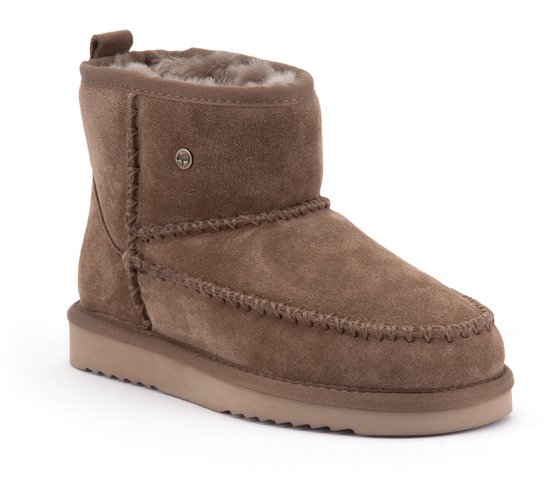 Warmbat Wallaby Suede boot Stitch Dames Laarzen - Mud