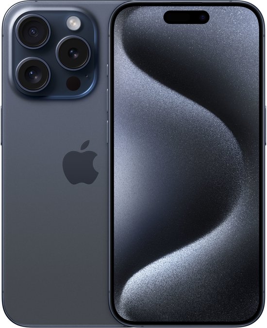 Refurbished iPhone 15 Pro 128GB Blue Titanium (Zo goed als nieuw)