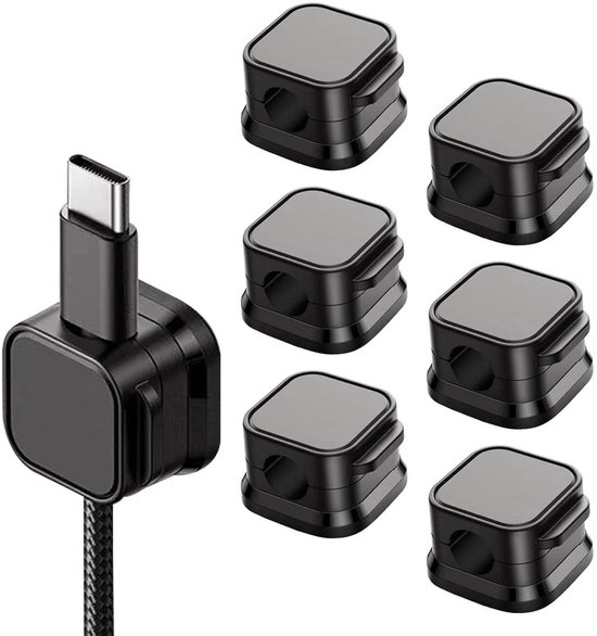 100 zelfklevende kabelhouders voor kabelmanagement - Kabelclips voor een opgeruimd bureau