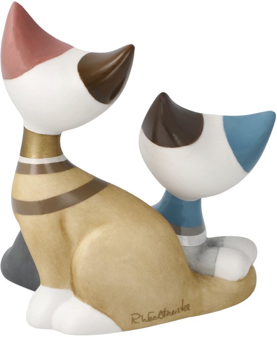 Goebel - Rosina Wachtmeister | Statue décorative Kaja e Mika | Porcelaine - 8cm - 2025