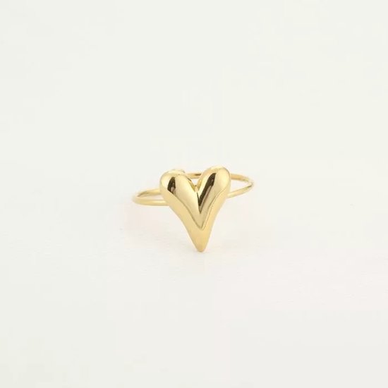 Ring Bijoutheek (Bijoux) Chunky Heart Goud