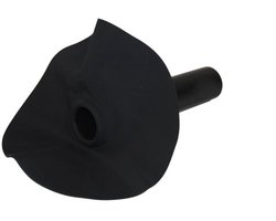 Dakvoordeelshop Dakdoorvoer rond HWA PE Ø 63 mm met EPDM slabbe 30cm compleet