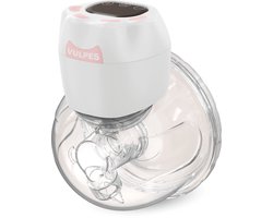 Vulpes Goods® BabyCare - Handsfree Borstkolf - Elektrische Draadloze Borstkolf - Draagbaar – Elektrische Kolf - Incl. 30 Moedermelkbewaarzakjes, Borstvoeding informatie, Reistas & Borstschildverkleiners