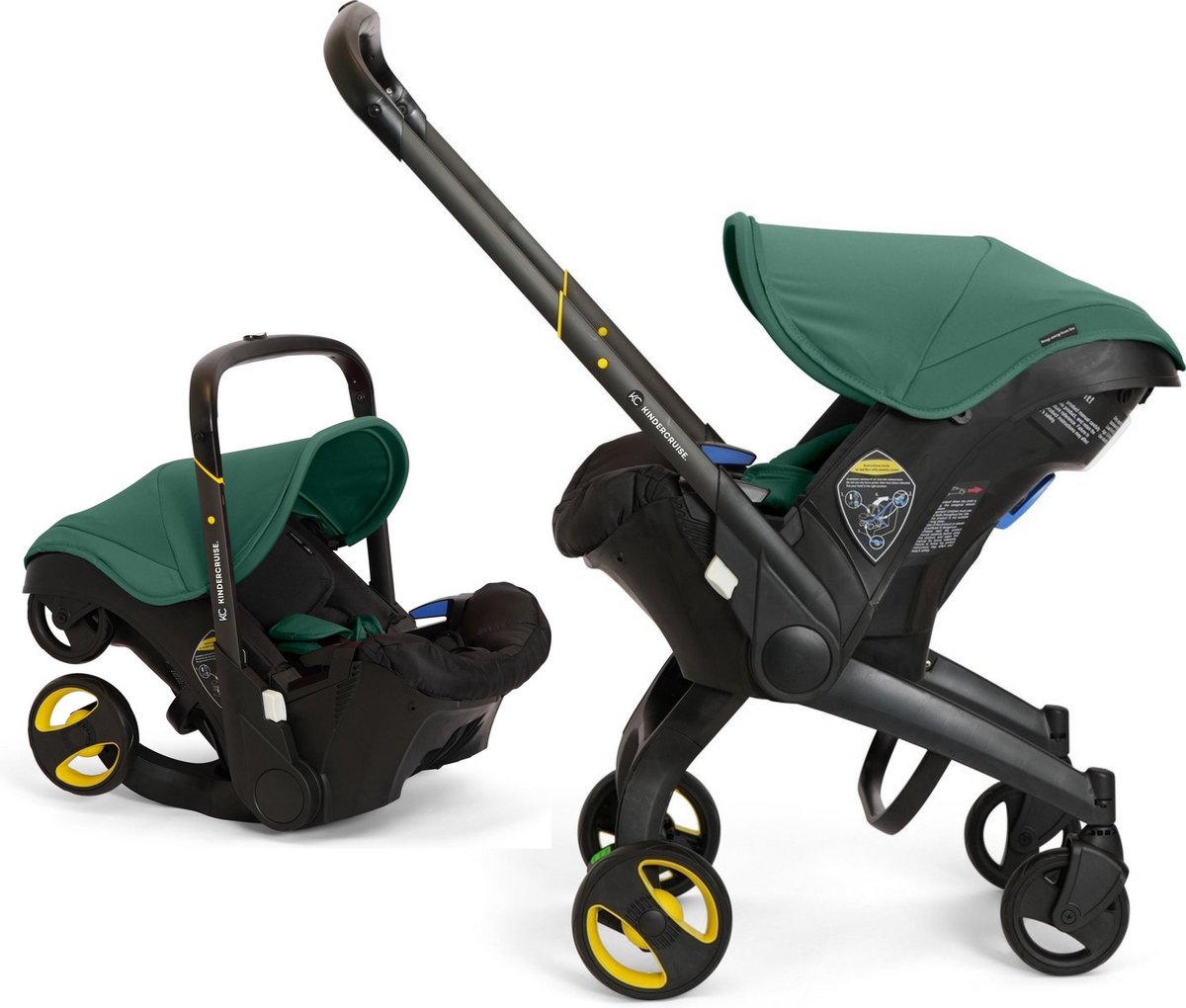 AnyPrice® Luxe Multifunctionele 3-in-1 Autostoel en Buggy - Nieuwste Model - Kinderwagen voor Baby's - Groen - AnyPrice® - €169,95
