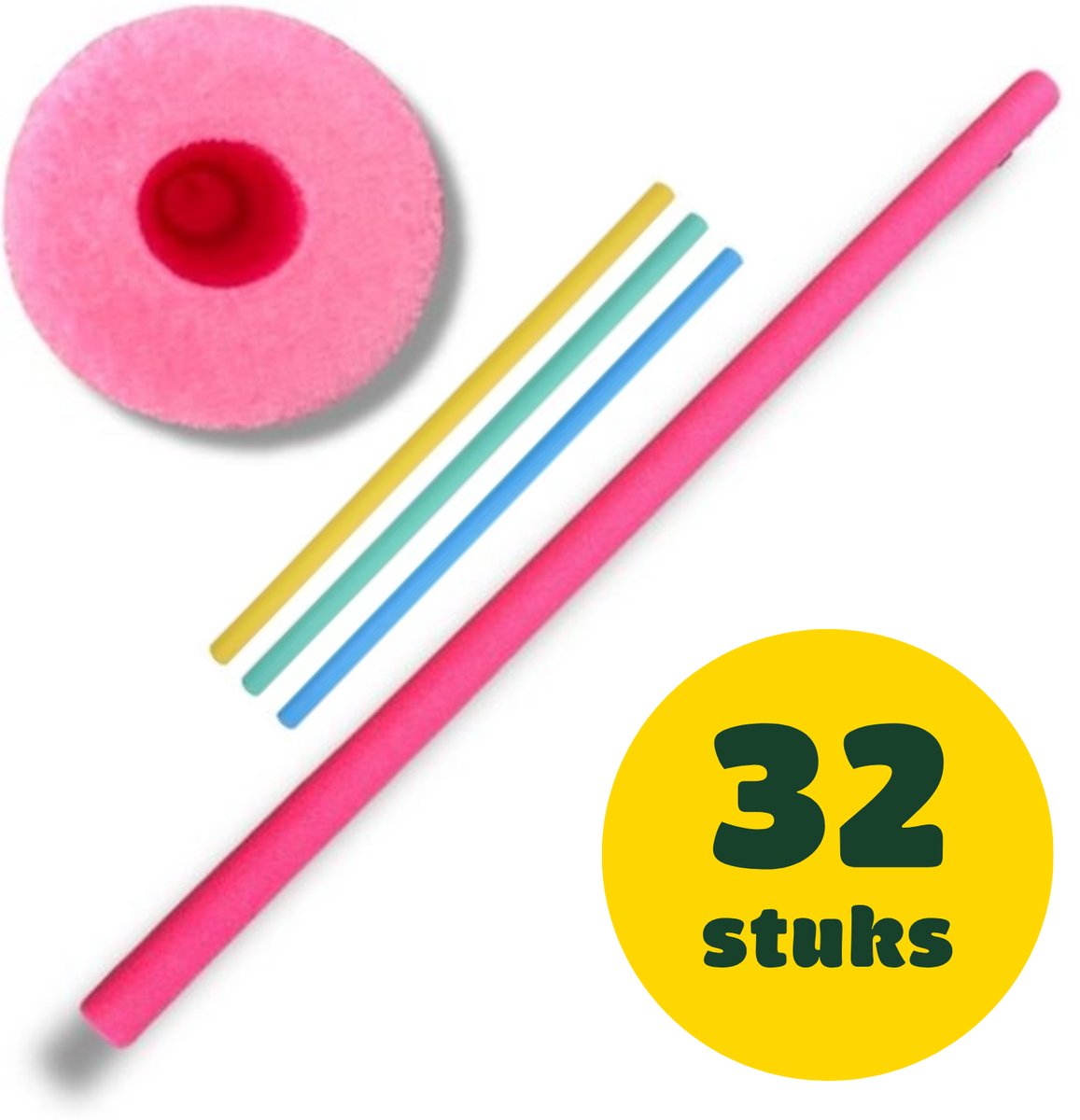 Zwemnoodle waternoodle zwemstaaf 155 cm, doos 32 stuks