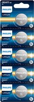 Philips CR2477 3V Lithium Knoopcel Batterijen 5 stuks