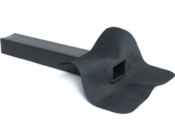 Dakvoordeelshop EPDM stadsuitloop 90˚ 60 x 80 x 300mm compleet, incl. EPDM flap
