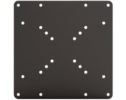 HumanCentric VESA-montageadapterplaat voor tv-beugels, converteert 75 x 75 en 100 x 100 naar 200 x 200 mm VESA-patronen, inclusief hardwarekit, VESA-conversieplaat voor VESA-bevestiging