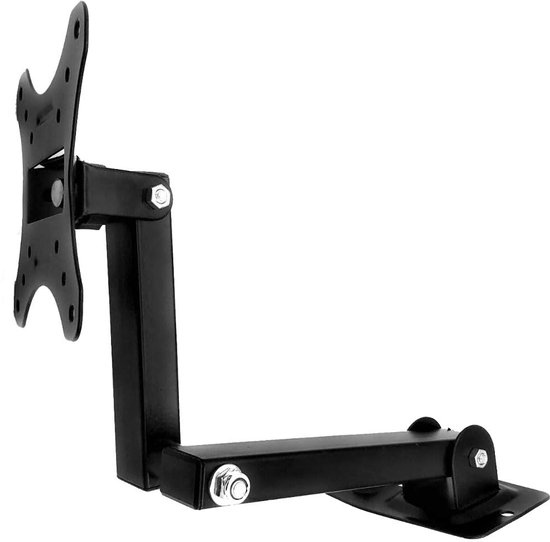 TV muurbeugel draaibaar kantelbaar draaibaar televisie wandhouder voor 10-32 inch platte en gebogen tv of monitor tot 20 kg VESA 100x100mm 75x75mm TV muurbeugel draaibaar kantelbaar draaibaar televisie wandhouder voor 10-32 inch platte en gebogen tv of monitor tot 20 kg VESA 100x100mm 75x75mm