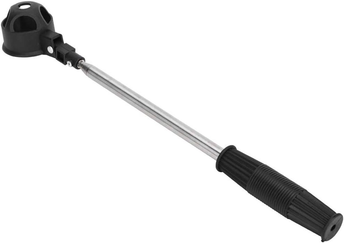 Allecta - Telescopische golfbal retriever van staal voor golfaccessoire met uitschuifbare steel.