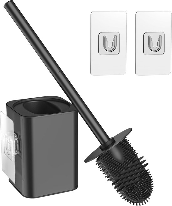 Looox LoooX Closed Inbouw Toiletborstel Garnituur Betegelbaar 14.5x61x14 cm RVS CL8 - Megadump Tiel