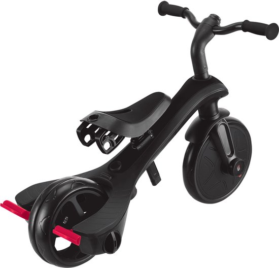 Driewieler - Globber Trike 4 in 1 in Black - zwart - 4in1 converteerbaar - met duwstang - vanaf 10 maanden tot 5 jaar van Merkloos — afbeelding 2