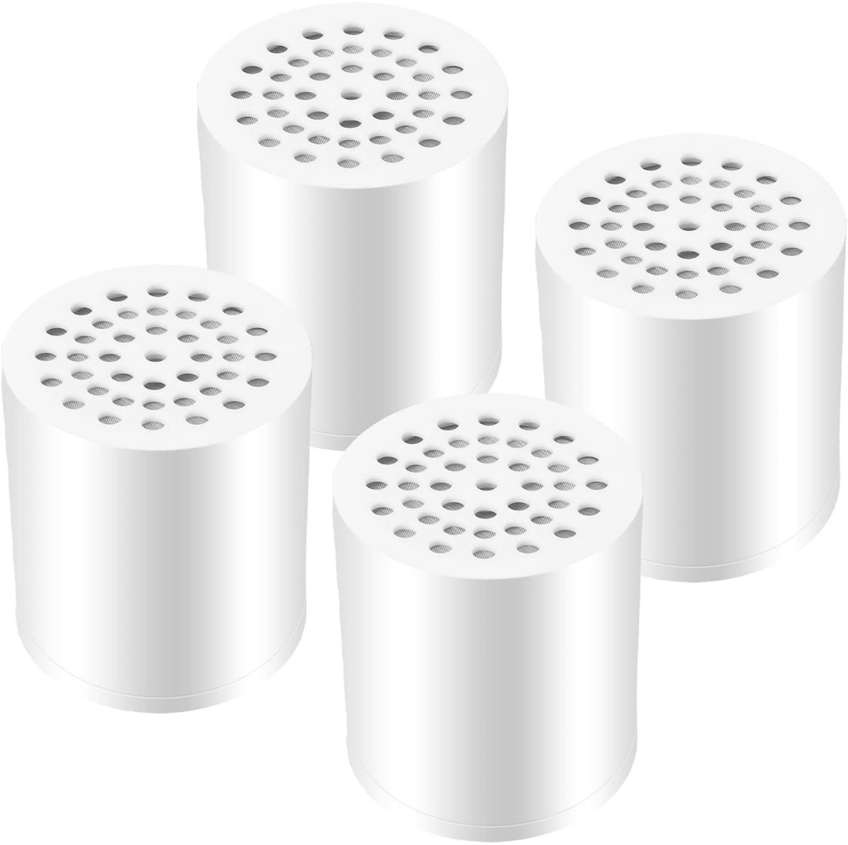 EXCITAT Douchefilter - Waterzuiveraar tegen hard water - Zeer effectief in het verwijderen van chloor, zware metalen, ijzer en andere sedimenten - Verpakking van 4