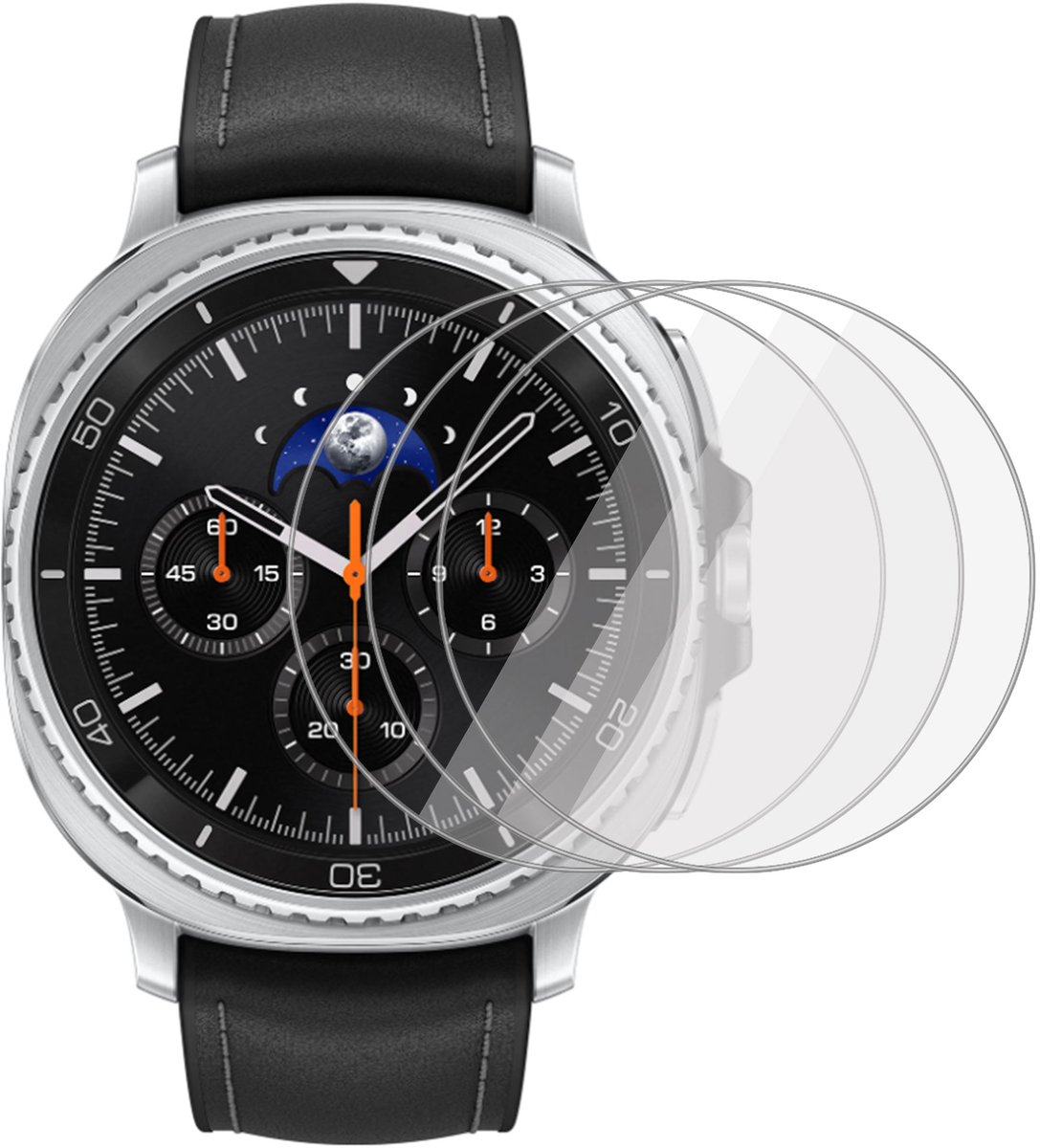 3x Screenprotector geschikt voor Samsung Galaxy Watch 8 Classic - Folie Screen Protector