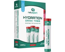 Natusport Elektrolyten Tabletten - Bruistabletten - Hydro Tabs - Lage suiker - 60 stuks