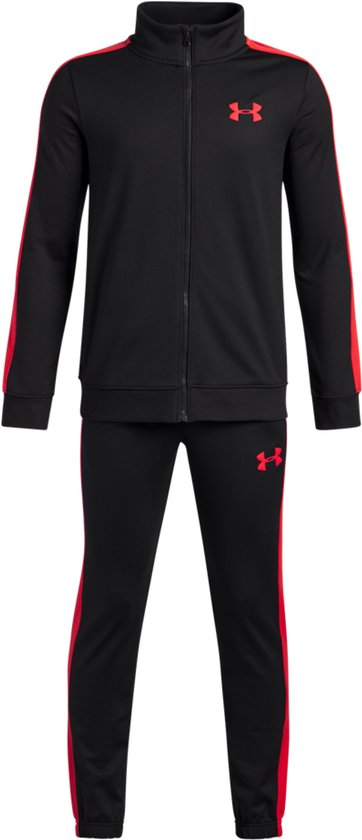 Under Armour UA Rival Knit Track Suit Unisex Trainingspak - Zwart - Rood