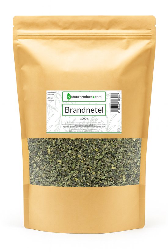 Natuurproduct - Brandnetel Thee 1 Kilo - 100% pure gesneden Brandnetel - Hoogwaardige Kruiden voor Thee en Gezondheid