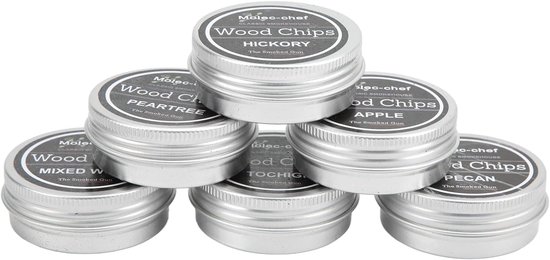 Roken Houtsnippers, 8 STUKS Whiskey Hout Roken Chip Cocktail Roker Kit ...