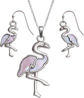 Tide Jewellery Mother-of-Pearl - Vogel Collectie - Flamingo Set