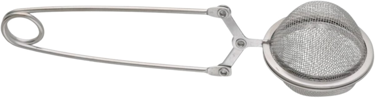 Gerimport Theefilter klem - RVS -zilver - D4 cm - theezeef - keukenaccessoires