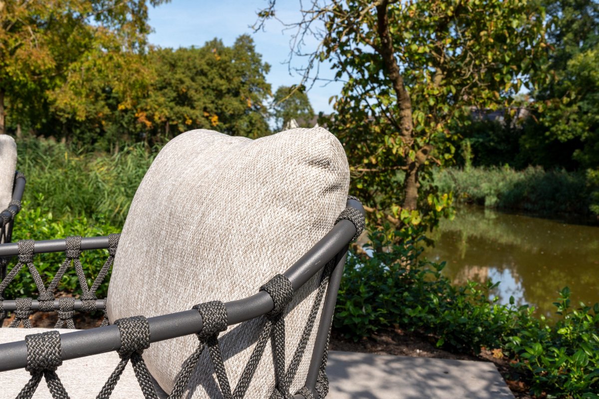 4 Seasons Outdoor Calpi fauteuil lounge dining bas - anthracite