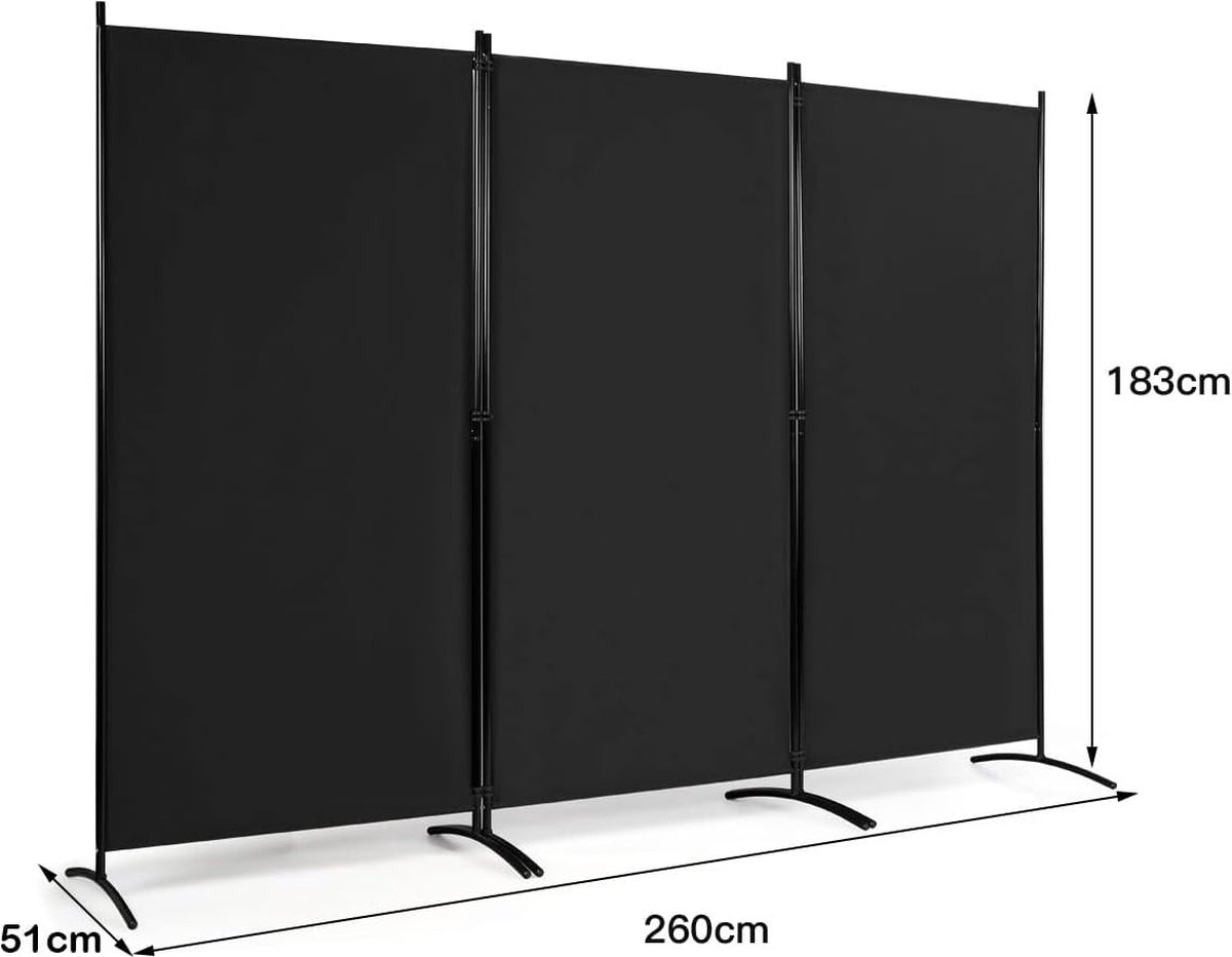 LIFEZEAL Paravent D'Intérieur 6 Panneaux, Séparateur De Pièce Pliable, 240 X 170 Cm, Cloison De Séparation Avec Cadre En Bois De Pin, Fait à La Main (Marron