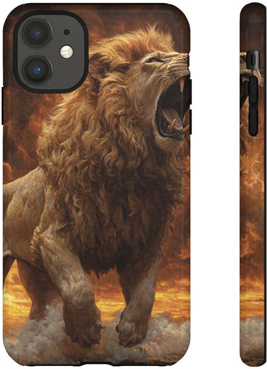 Schilderachtige Brullende Leeuw – Telefoonhoesje Geschikt voor iPhone 11