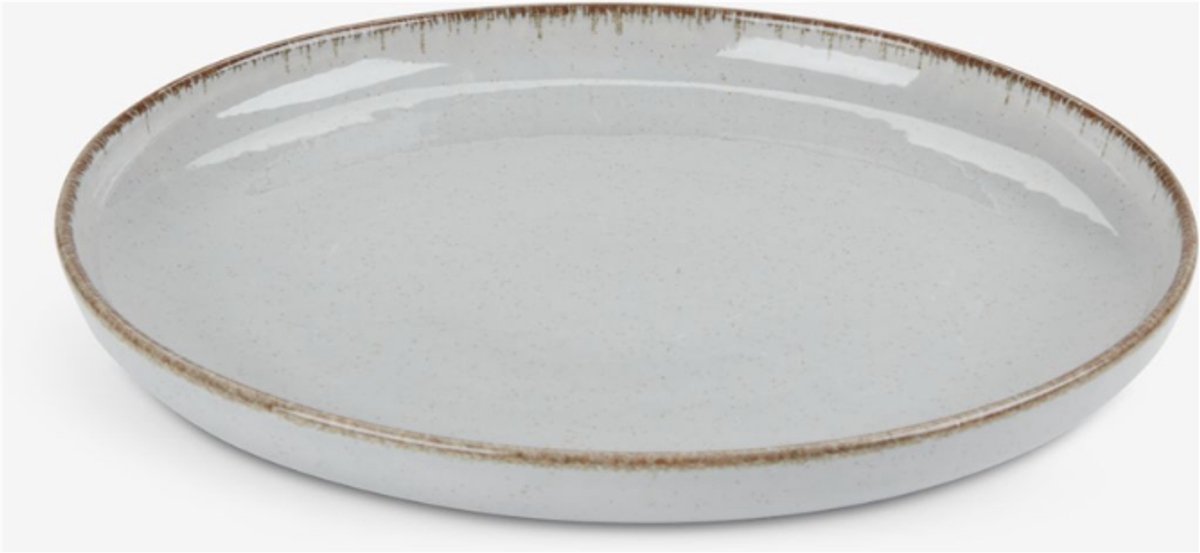 Homestar Steengoed Bord Ø19 cm – Grijs - 6 Stuks