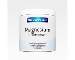 Nova Vitae Magnesium L-threonaat - L-threonate - poeder - 100 gram = 200 capsules - 200 stuks