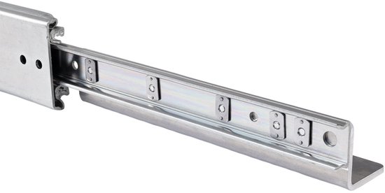 Set de guides de tiroir + supports de tiroir 70 cm 28" entièrement extensibles et capacité de charge de 250 kg 2 pcs. guides de tiroir de camping robustes 700 mm 28 pouces support de tiroir en aluminium coudé