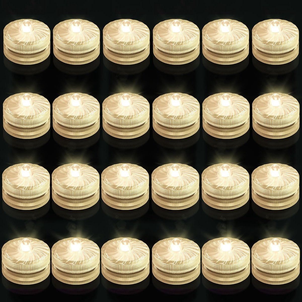 Ibenzoa® Waterdichte en veelzijdige led-theelichtjes voor sfeervolle decoratie zowel binnen als buiten