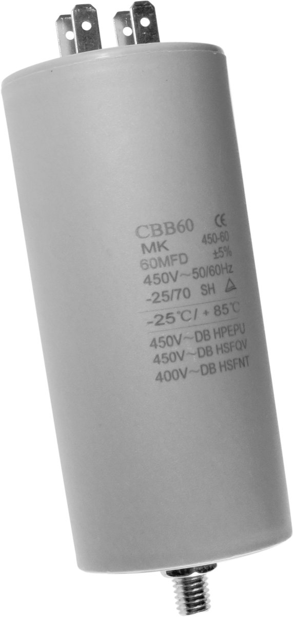 Dparts condensator 60 µF - universeel - 450V - universele aanloopcondensator - 60uf