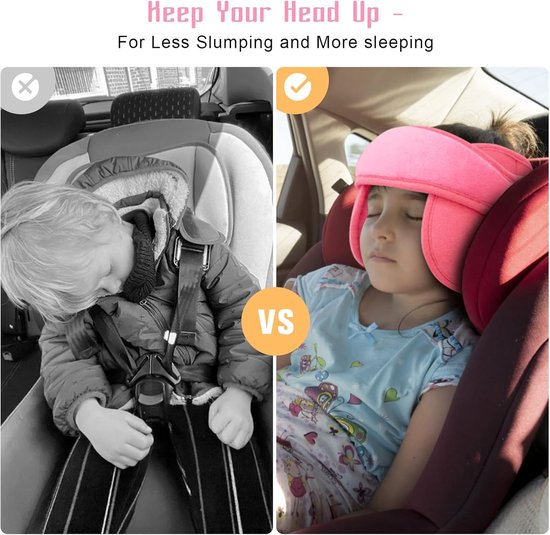 Neksteun voor Kinderen - Nekkussen Autostoel - Neksteun - Hoofdband Roze - Hoofdsteun Voor In De Auto - Hoofdsteun Kussen - Hoofdsteun voor kinderzitje - Hoofdsteun voor Autostoel - Universele Instelbare Reis Hoofdsteun - Veiligheid en Bescherming van Merkloos — afbeelding 5