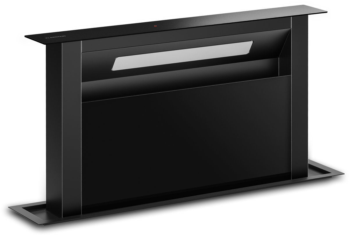 Klarstein Velaire afzuigkap met afzuigventilator 60 cm - A++ energiezuinig, 853 m³/u luchtstroom, touchbediening, ledverlichting, stil, vaatwasmachinebestendige filters, afzuigkap met afzuigventilator