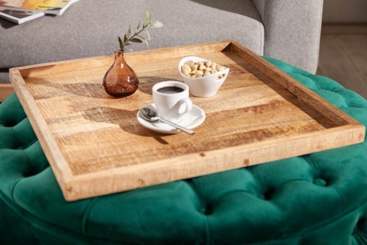 Massief dienblad MAKASSAR 50cm mangohouten serveerplank - 41000