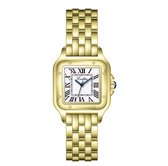 Scottie Dames Horloge Goudkleurig | Vierkant Horloge | Trendy Dames Horloge | Horloges | Luxe Geschenkdoos |