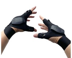DrPhone FlashGlove LED Zaklamphandschoenen – Noodsituatie -Handsfree Verlichting – Katoen – Ademend & Comfortabel – Oplaadbaar – Links & Rechts Draagbaar – Voor Vissen, Kamperen, Wandelen & Klussen