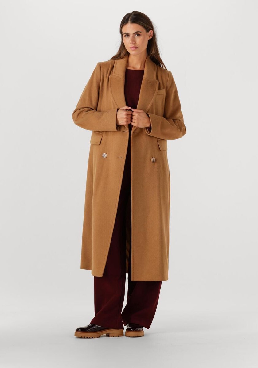 Beaumont Tiffany Long Coat Jassen Dames - Winterjas - Camel - Maat 34