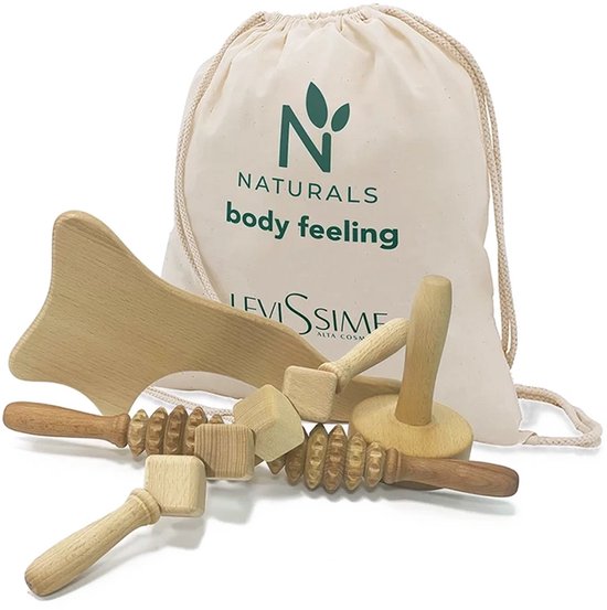 Naturals Body Feeling Wood Therapy Kit Levissime / 4-tlg. Maderotherapie-Set