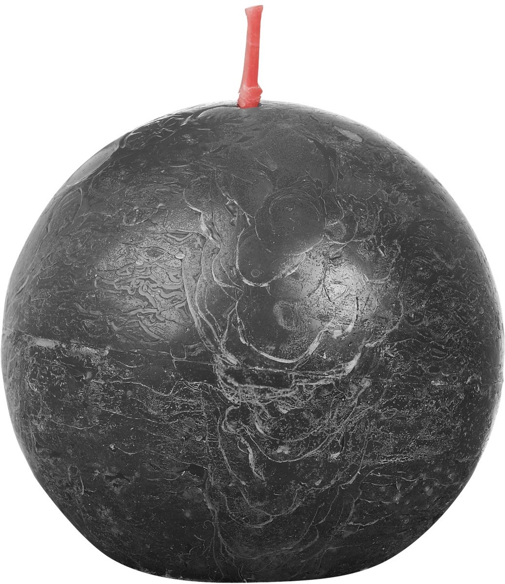 Bolsius Rustiek bolkaars - Ø76mm - Stormy Grey Grijs