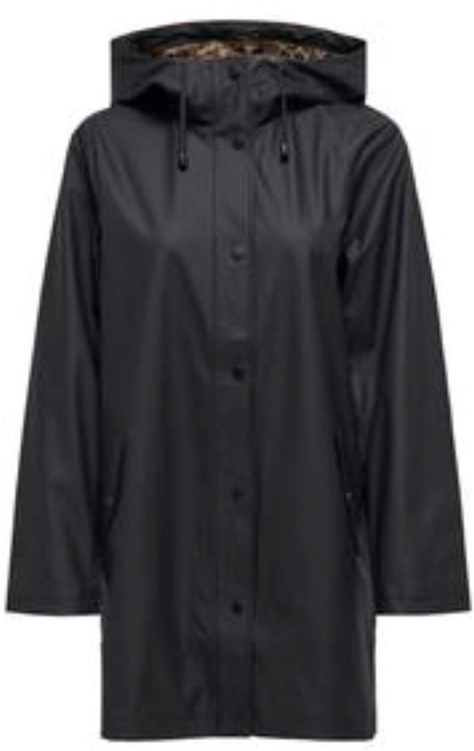 Only Jas Onlnewmarie Raincoat Cc Otw 15265846 Black/leo Dames Maat - L