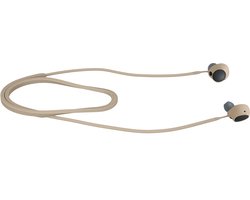 kwmobile Strap Compatible with Sony WF-C700N - Silicone Cord Holder for Wireless Earphones - Beige