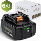 Rozinga - Makita accu 18v 6.0Ah - 18V 6.0Ah Batterij - Vervangende Accu - 6000mAh - LED Display - Li-ion Accu - 18V BL1830B BL1860B BL1840B BL1850B
